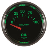 Autometer GS 0-100 PSI Short Sweep Electronic Oil Pressure Gauge - 3827