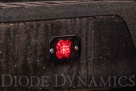 Diode Dynamics Stage Series C1 LED Pod Pro - White Flood Flush BBL (Pair) - DD6477P