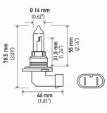 Hella 9005 12V 65W High Performance P20d 2.0 Bulb (Pair) - 9005 2.0TB