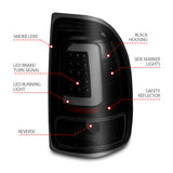 ANZO 1997-2004 Dodge Dakota LED Taillights Black Housing Smoke Lens Pair - 311348