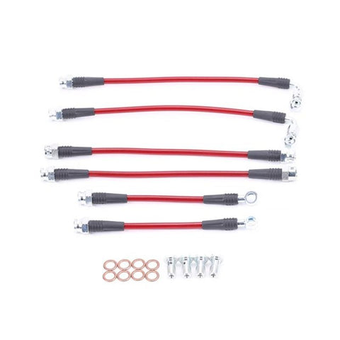 Power Stop 98-02 Chevrolet Camaro Front & Rear SS Braided Brake Hose Kit - BH00040
