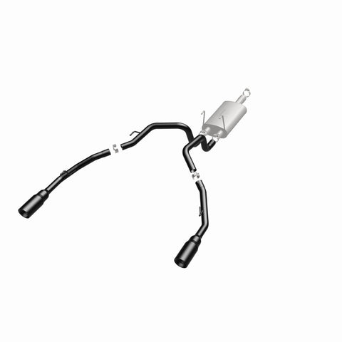 Magnaflow 09-15 Dodge Ram 1500 V8 Dual Spilt Rear Exit Black Stainless C/B Perf Exhaust - 15363