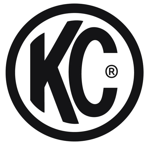 KC HiLiTES Daylighter 6in. Halogen Light 100w Spot Beam (Pair Pack System) - Black SS - 238