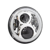 Letric Lighting 7in Led W/Full Halo Chr - LLC-LHC-7DC