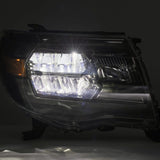 AlphaRex 05-11 Toyota Tacoma LUXX Crystal Headlights Plank Style Chrome w/Activation Light/DRL - 880734