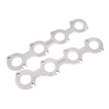 Stainless Works Small Block Ford 4.6L 2V Round Port Header 304SS Exhaust Flanges 1-3/4in Primaries - HF462V175