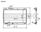 Koyo 12-15 Honda Civic SI 2.4L (MT) Radiator - KH082661