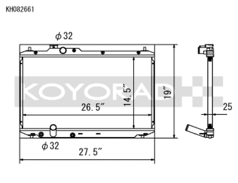 Koyo 12-15 Honda Civic SI 2.4L (MT) Radiator - KH082661