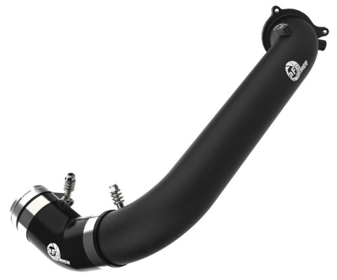 aFe BladeRunner Black 2-3/4in Aluminum Charge Pipe 2021 Toyota Supra GR (A90) I4-2.0L (t) B48 - 46-20488-B