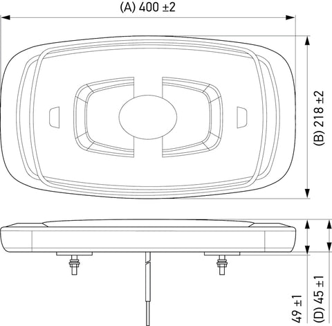 Hella L/Bar Mini 16In Led (Mv Fxd Amber Lens) - 014565311