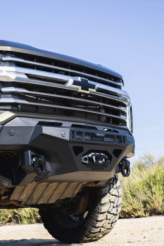 DV8 Offroad 20-23 Chevrolet Silverado 2500/3500 Spec Series Front Bumper w/ Winch - FBCS2-03