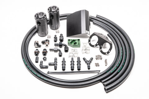 Radium 02-21 Subaru EJ-Series Fluid Lock Turbo Dual Catch Can Kit - 20-0608-FL