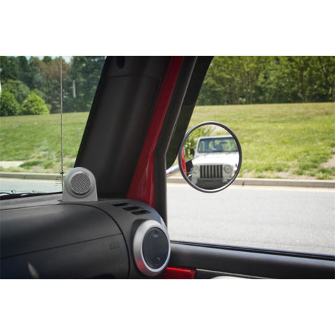 Rugged Ridge 97-18 Jeep Wrangler TJ/JK Black Quick Release Mirror Kit - 11025.10