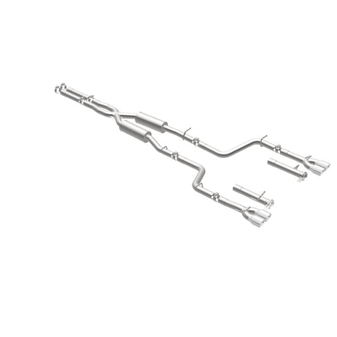 MagnaFlow Cat-Back, SS, 2.5in, Quad Split Rear 3.5in Tip 2015 Dodge Challenger R/T 5.7L - 19209