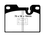 EBC 79-88 Porsche 924 2.0 Turbo Redstuff Rear Brake Pads - DP3346C