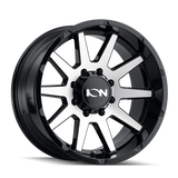 ION Type 143 20x10 / 6x135 BP / -19mm Offset / 87.1mm Hub Black/Machined Wheel - 143-2136BM