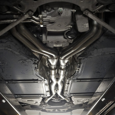 Stainless Works 2014-18 Corvette 6.2L Headers 2in Primaries w/ High-Flow Cats X-Pipe - C72CAT