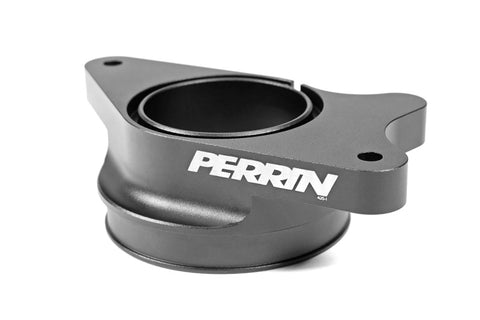 PERRIN 22-26 Subaru WRX / 20-25 LGT & OBXT Turbo Inlet Hose w/Turbo Adapter Flange (Short) - Red - PSP-INT-426RD