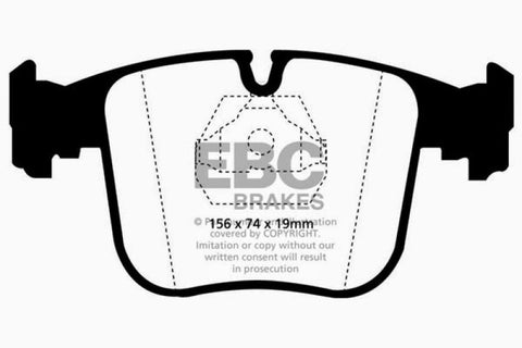 EBC 91-93 BMW 850 5.0 Redstuff Front Brake Pads - DP3870C