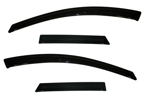 AVS 10-13 Mazda 3 (5 Door Sport) Ventvisor Outside Mount Window Deflectors 4pc - Smoke - 94325