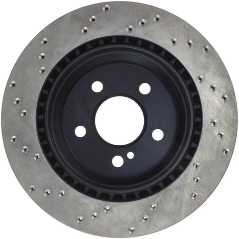 StopTech 05-09 MB CLS500/CLS550 / 04-13 ES320/ES350 / 03-09 E500/E550 Rear Drilled Brake Rotor - 128.35063L