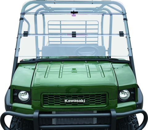 QuadBoss 09-22 Kawasaki KAF620M Mule 4010 4x4 Windbreak Folding Windshield - 375789
