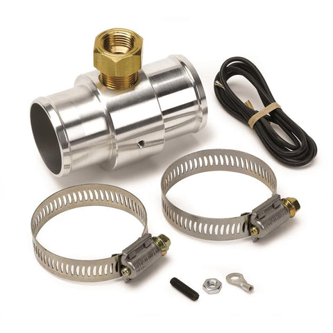 Autometer Radiator Hose Adapter 1.5in, 0.375in NPTF Female, Aluminum - 2283