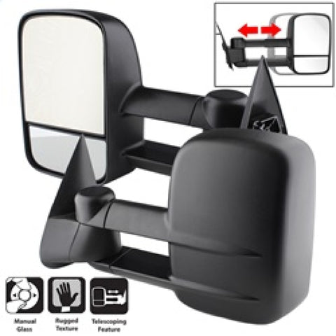 xTune Chevy Silverado 99-06 L&R Manual Extendable Manual Adjust Mirror MIR-CSIL03-MA-SET - 9935688