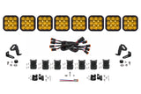 Diode Dynamics SS5 Sport Universal CrossLink 8-Pod Lightbar - Yellow Driving - DD7215