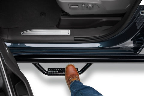 N-Fab Nerf Step 14-17 Chevy-GMC 1500 Crew Cab 5.7ft Bed - Gloss Black - Bed Access - 3in - C1495CC-6