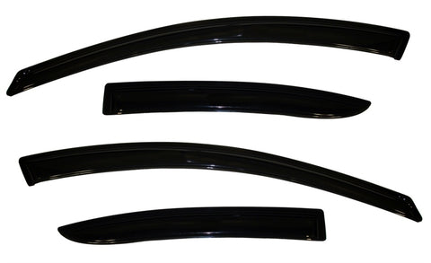 AVS 10-13 Mazda 3 Ventvisor Outside Mount Window Deflectors 4pc - Smoke - 94257