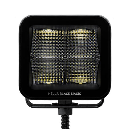 Hella Universal Black Magic 3.2in L.E.D. Cube Kit - Flood Beam (Short Range) - 358176811