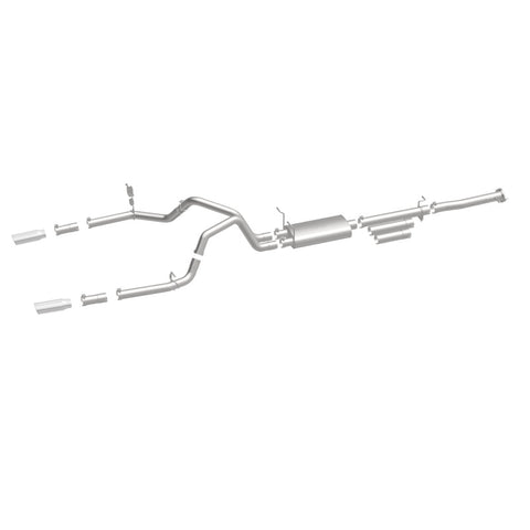 MagnaFlow Stainless Cat-Back Exhaust 2015 Chevy Silverado 2500HD 6.0L Dual Split Rear Exit 4in - 19027