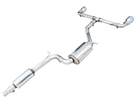 AWE Tuning 2022 VW GTI MK8 Touring Edition Exhaust - Chrome Silver Tips - 3015-32658