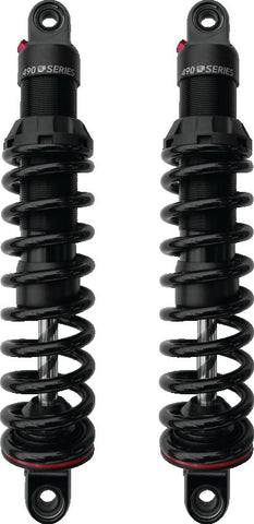 Progressive Harley-Davidson V-Rod 490 Series Shocks 13.0in Bushing - Black - 490-1010