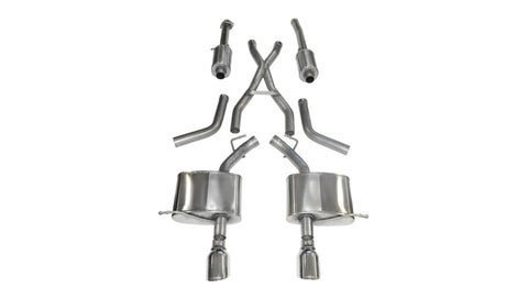 Corsa 2011-2024 Dodge Durango 5.7L V8 Polished Sport Dual Rear Cat-Back Exhaust - 14459