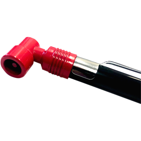 Counteract 90 Degree Analog Tire Pressure Gauge - 5-50psi - Red/Blk - Metal Construction - CBB-MKPG