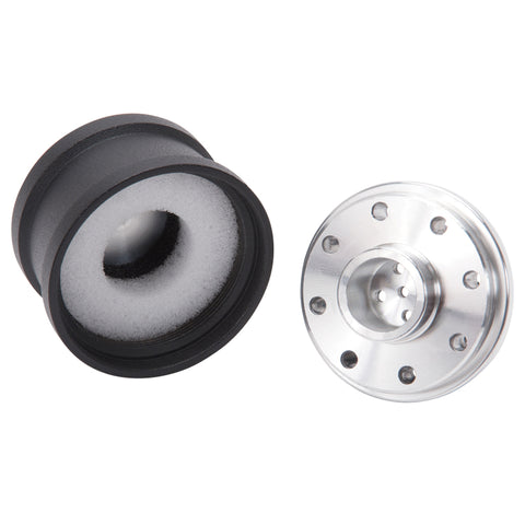 Edelbrock Billet Aluminum Breather w/ Black Powder Coat Finish - 42133