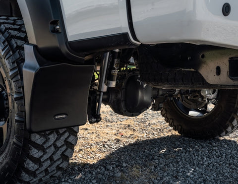 Bushwacker 19-22 Chevy Silverado 1500 Rear Mud Flaps (Fits Pocket Style Flares) - MUD-40106