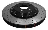 DBA 15-20 Ford Mustang GT Perf Package (380mm Front Rotor) Front 5000 Series Drilled Rotor w/Blk Hat - 52166BLKXD
