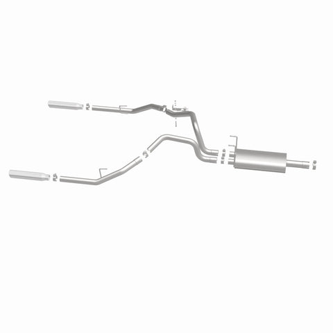 Magnaflow 09-13 Dodge Ram 1500 V6 3.6L Dual Spilt Rear Exit Polished Stainless C/B Perf Exhaust - 15249