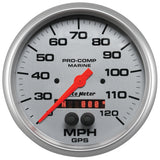 Autometer Marine Silver Ultra-Lite 5in 120mph GPS Speedometer - 200646-33