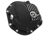 aFe Pro Series Front Diff Cover Black w/ Machined Fins 17-21 Ford Trucks (Dana 60) w/ Gear Oil - 46-71101B