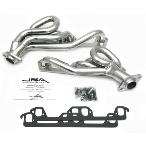 JBA 96-03 Dodge Truck 5.2L/5.9L Magnum 1-1/2in Primary Silver Ctd Cat4Ward Header - 1945S-1JS