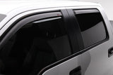 EGR 15+ Ford F150 Super Cab In-Channel Window Visors - Set of 4 - Matte (573475) - 573475