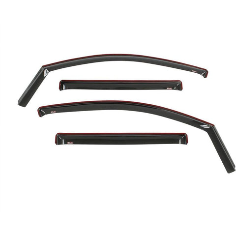 Westin 2016-2018 Nissan Titan XD/Titan In-Channel Wind Deflector 4pc - Smoke - 72-69483