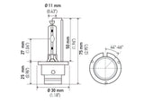 Hella Xenon D2S Bulb P32-2d 85V 35W 4300k - D2S 4300 K