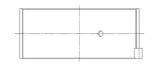 ACL Nissan L20/L24/L28 1998cc/2393cc/2753cc 6cyl 0.25 Oversized High Performance Rod Bearing Set - 6B1171H-.25