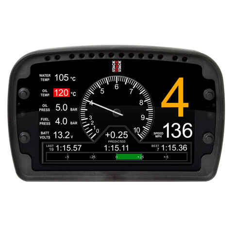 AutoMeter LCD Action Replay Dash, 0-3-8K RPM (PSI, DEG. F, MPH) - ST9918