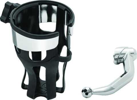 Kuryakyn Reflex Drink Holder Honda Goldwing DCT Handlebar Left Side Mount Chrome - 6494